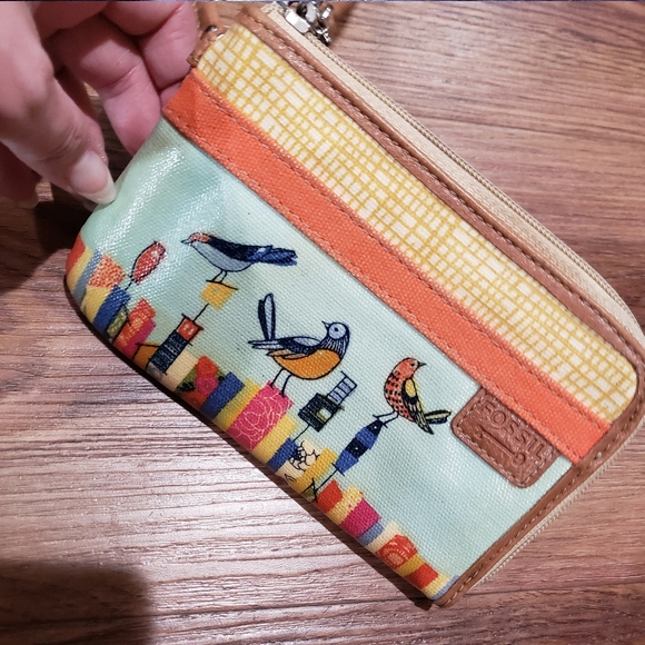 Fossil Colorful Bird Print Wristlet - Picture 2 of 5